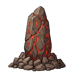 A Lumina Stone erupting from the earth